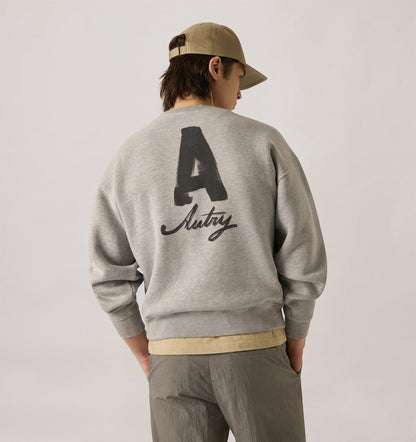 AUTRY Woman|Man HERITAGE SWEATSHIRT WITH WASHED EFFECT UNISEX