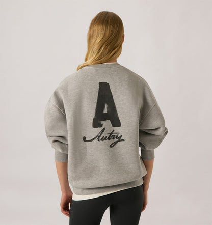 AUTRY Woman|Man HERITAGE SWEATSHIRT WITH WASHED EFFECT UNISEX