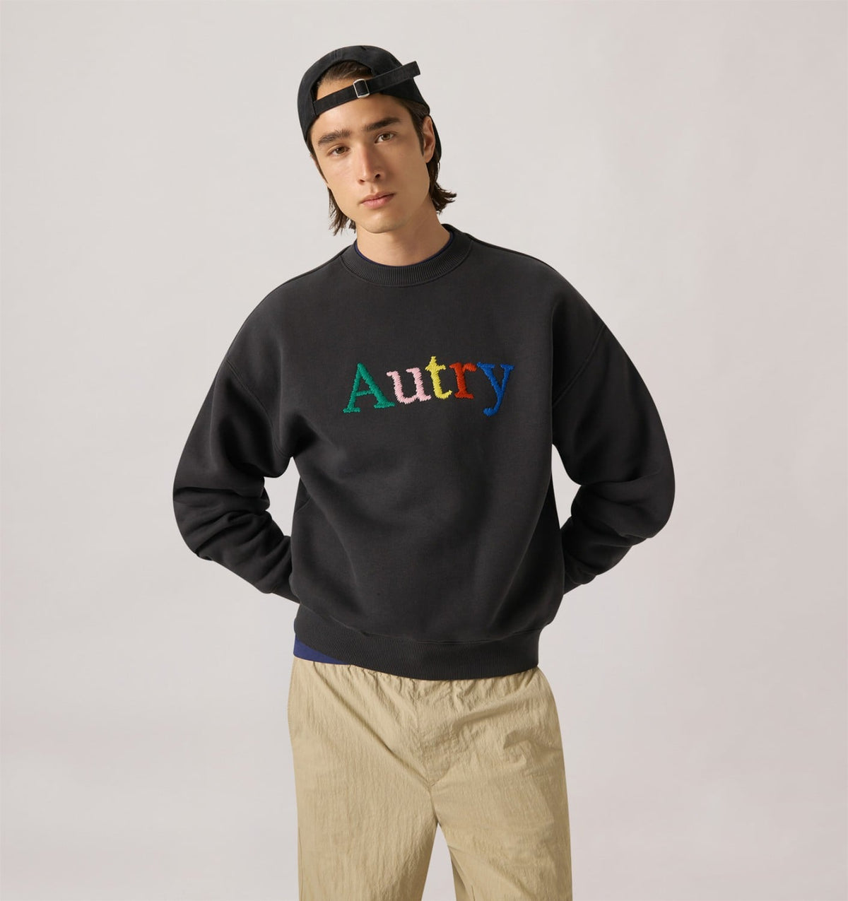 AUTRY Woman|Man SWEATSHIRT WITH MULTICOLOR LOGO UNISEX