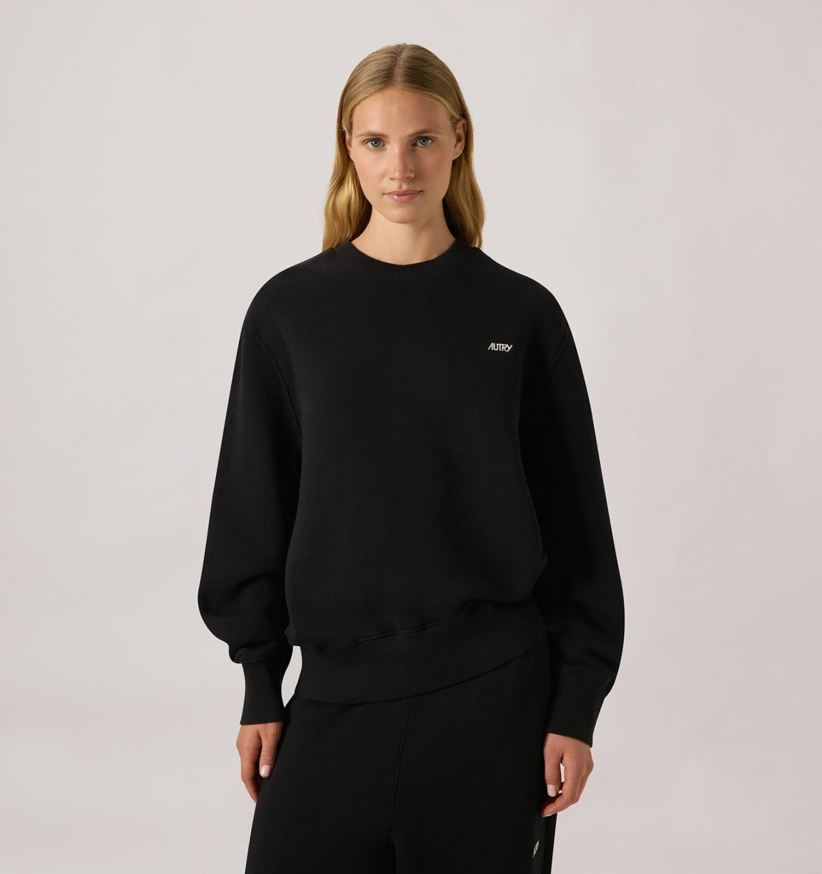 AUTRY Woman CREWNECK SWEATSHIRT WITH EMBROIDERED LOGO FOR WOMAN