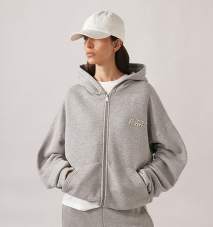 AUTRY Woman|Man TONAL LOGO FULL ZIP HOODIE UNISEX