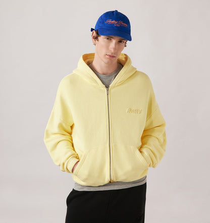 AUTRY Woman|Man TONAL LOGO FULL ZIP HOODIE UNISEX