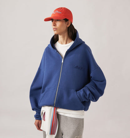 AUTRY Woman|Man TONAL LOGO FULL ZIP HOODIE UNISEX