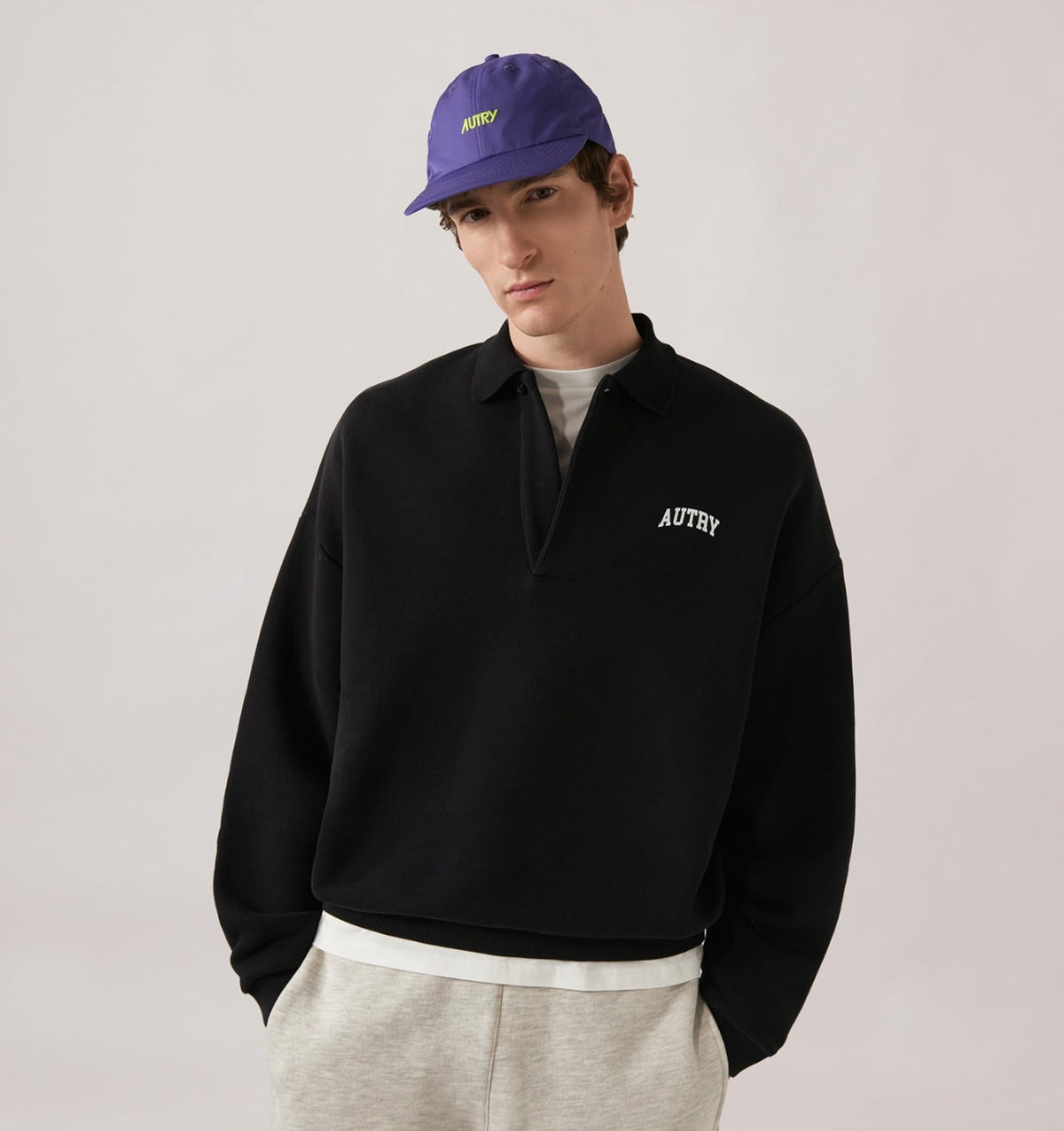 AUTRY Woman|Man COLLEGE POLO SWEATSHIRT UNISEX