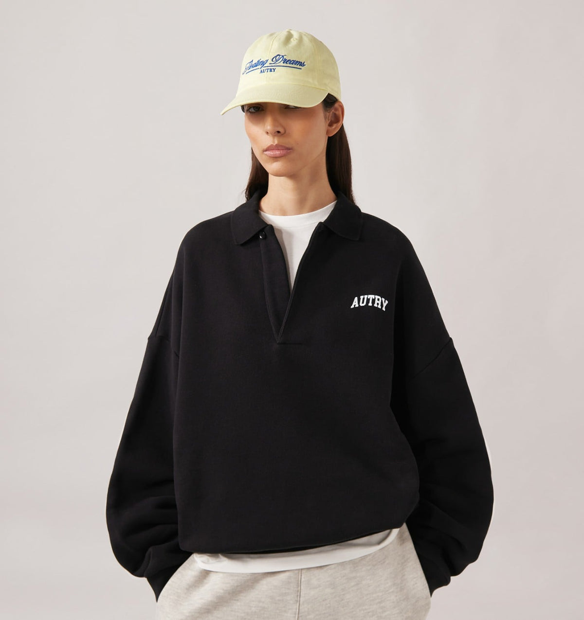 AUTRY Woman|Man COLLEGE POLO SWEATSHIRT UNISEX