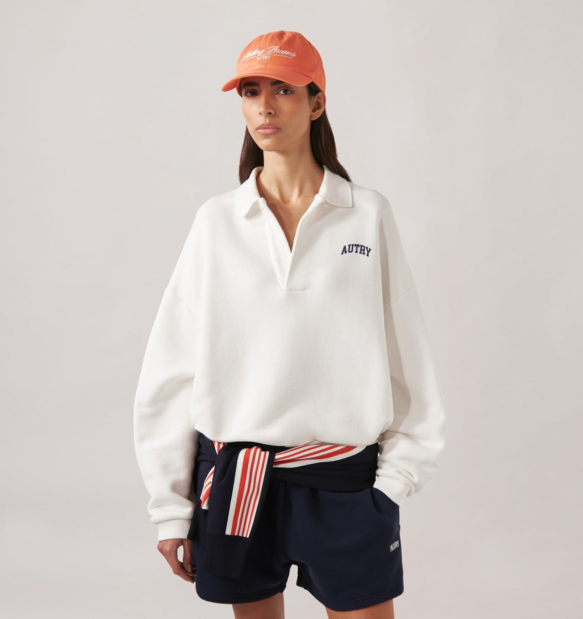 AUTRY Woman|Man COLLEGE POLO SWEATSHIRT UNISEX