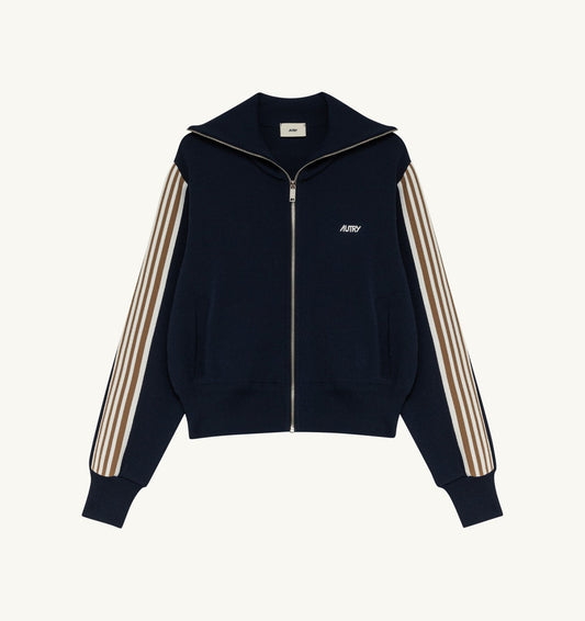 AUTRY Woman KNITTED TENNIS VISCOSE ZIP JACKET WOMAN
