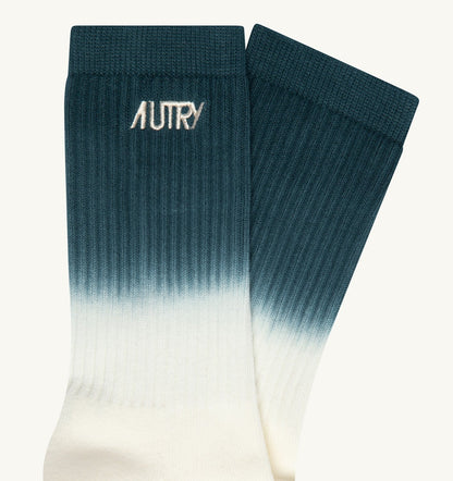 AUTRY Woman|Man TIE-DYE SOCKS WITH EMBROIDERED LOGO UNISEX
