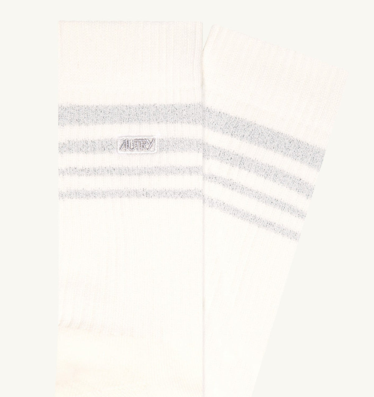 AUTRY Woman|Man LUREX JACQUARD SOCKS WITH LOGO AND STRIPES UNISEX