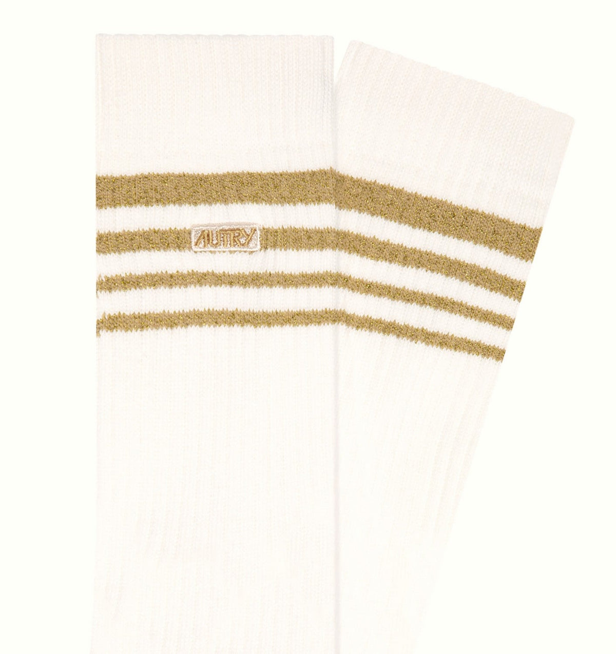AUTRY Woman|Man LUREX JACQUARD SOCKS WITH LOGO AND STRIPES UNISEX