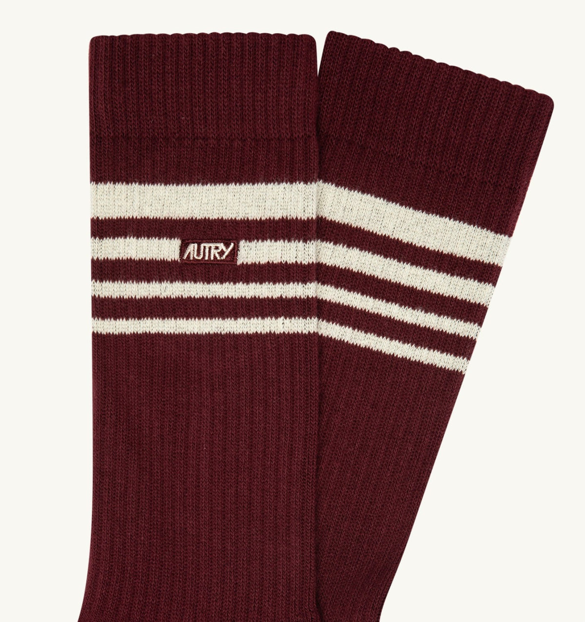 AUTRY Woman|Man SOCKS WITH EMBROIDERED LOGO AND STRIPES UNISEX