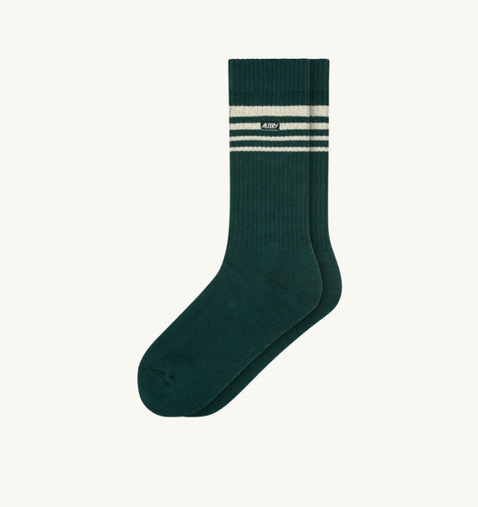 AUTRY Woman|Man SOCKS WITH EMBROIDERED LOGO AND STRIPES UNISEX
