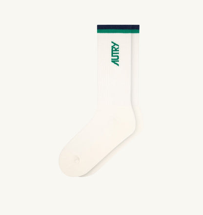 AUTRY Woman|Man JACQUARD SOCKS WITH LOGO AND STRIPES UNISEX