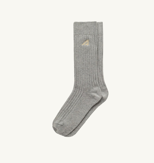 AUTRY Woman|Man RIBBED EMBROIDERED LOGO SOCK UNISEX