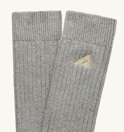 AUTRY Woman|Man RIBBED EMBROIDERED LOGO SOCK UNISEX