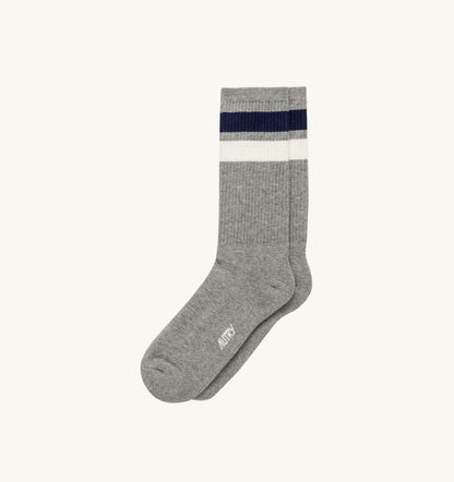 AUTRY Woman|Man STRIPED JACQUARD LOGO SOCK UNISEX