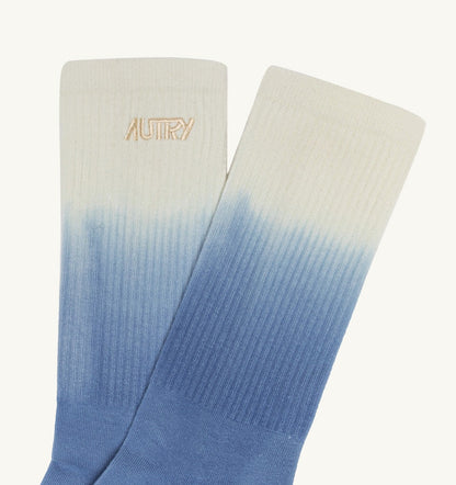 AUTRY Woman|Man TIE-DYE SOCKS WITH EMBROIDERED LOGO UNISEX