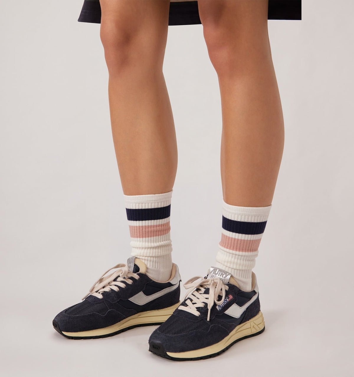 AUTRY Woman|Man STRIPED JACQUARD LOGO SOCKS UNISEX