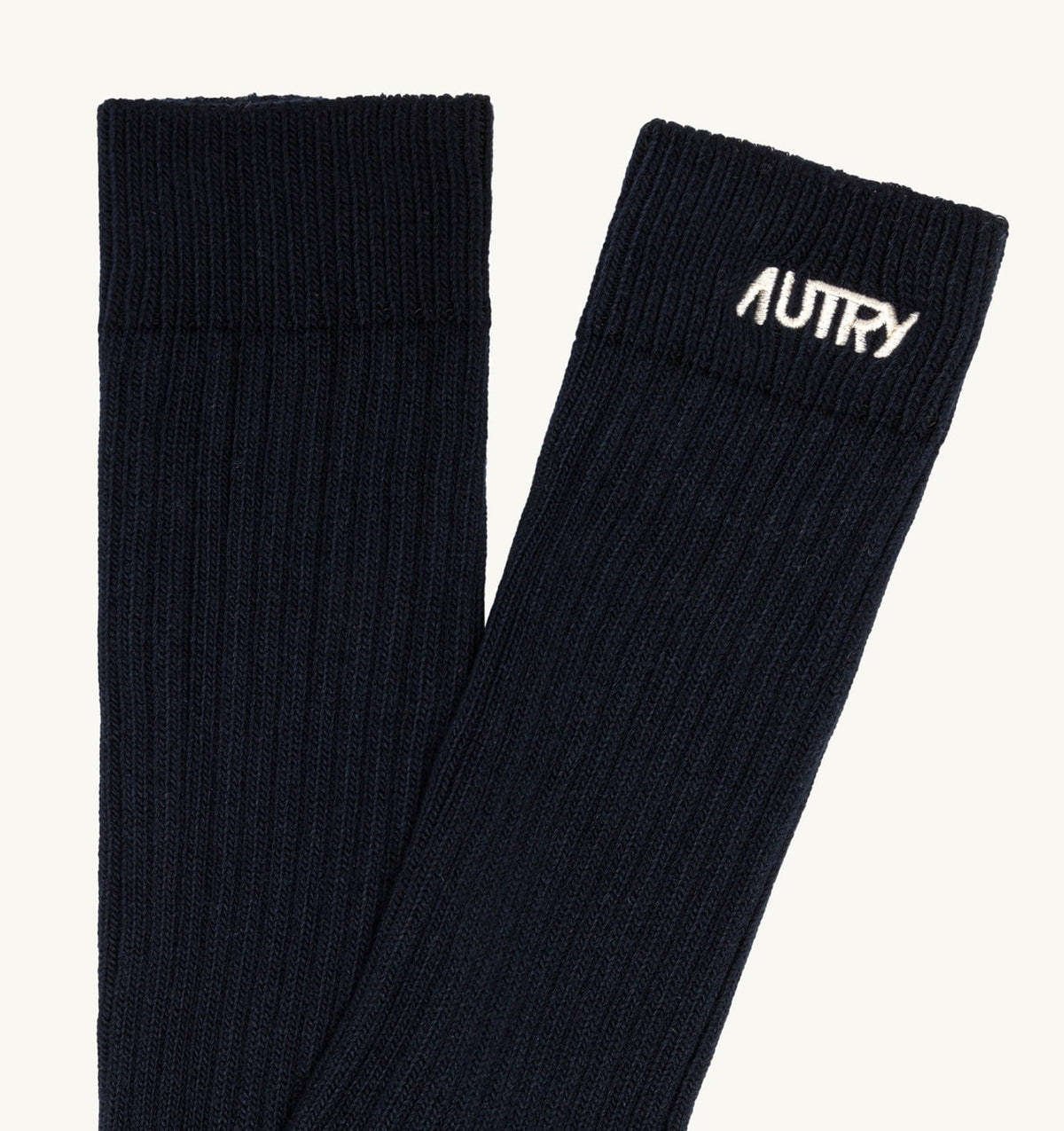 AUTRY Woman|Man RIBBED SOCKS WITH EMBROIDERED LOGO UNISEX