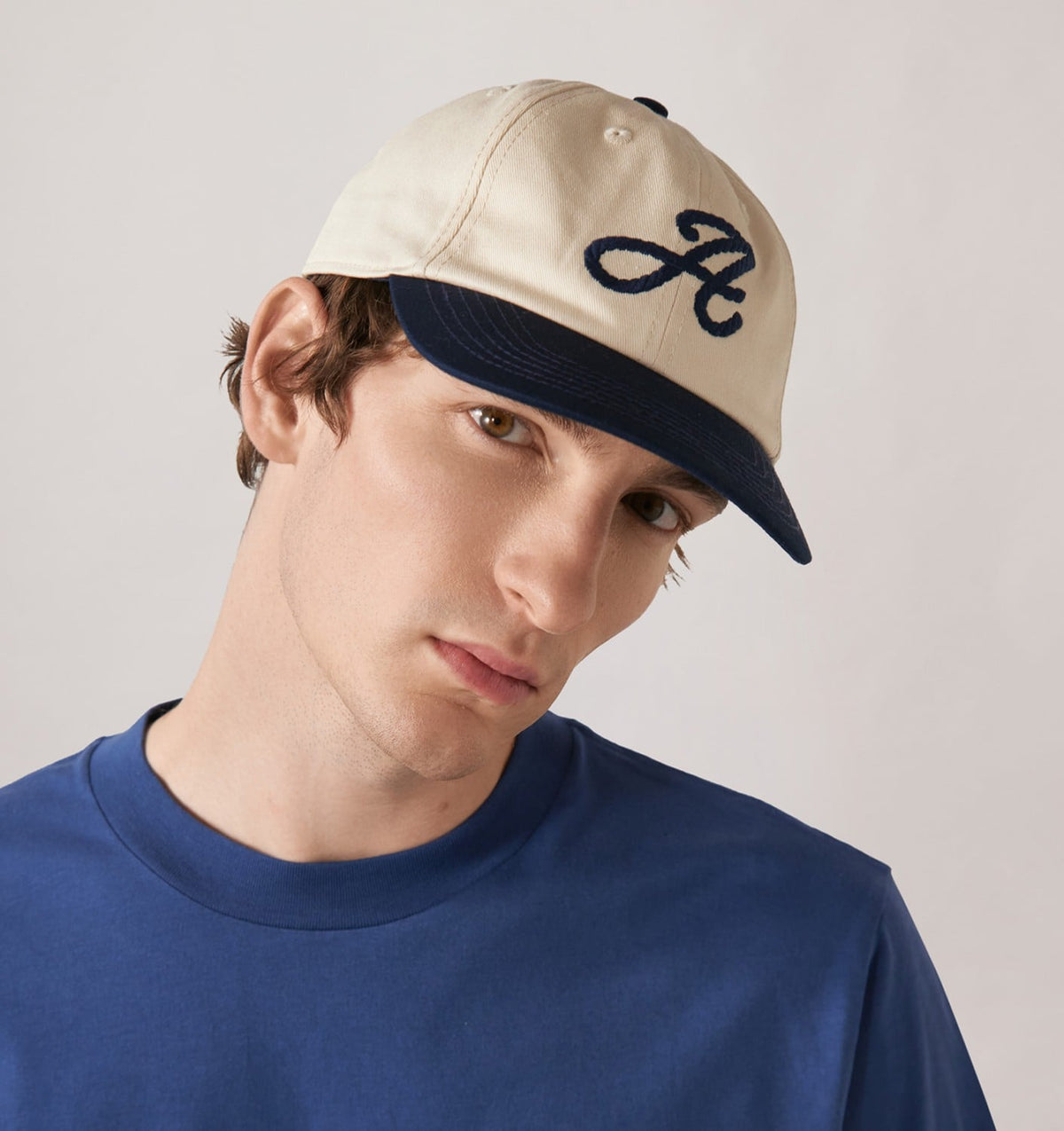 AUTRY Woman|Man BI-COLOR BASEBALL CAP WITH EMBROIDERY LOGO UNISEX