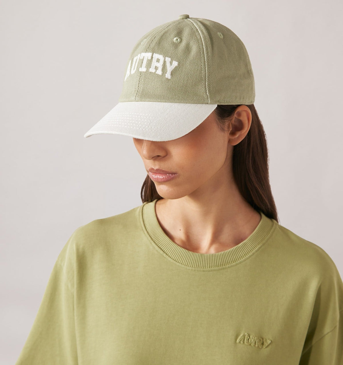 AUTRY Woman|Man BI-COLOR BASEBALL CAP WITH EMBROIDERY LOGO UNISEX