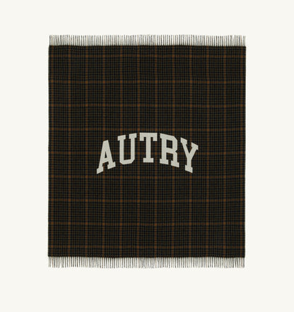 AUTRY Woman|Man CHECKED BLANKET WITH MAXI LOGO UNISEX