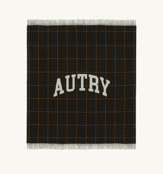 AUTRY Woman|Man CHECKED BLANKET WITH MAXI LOGO UNISEX