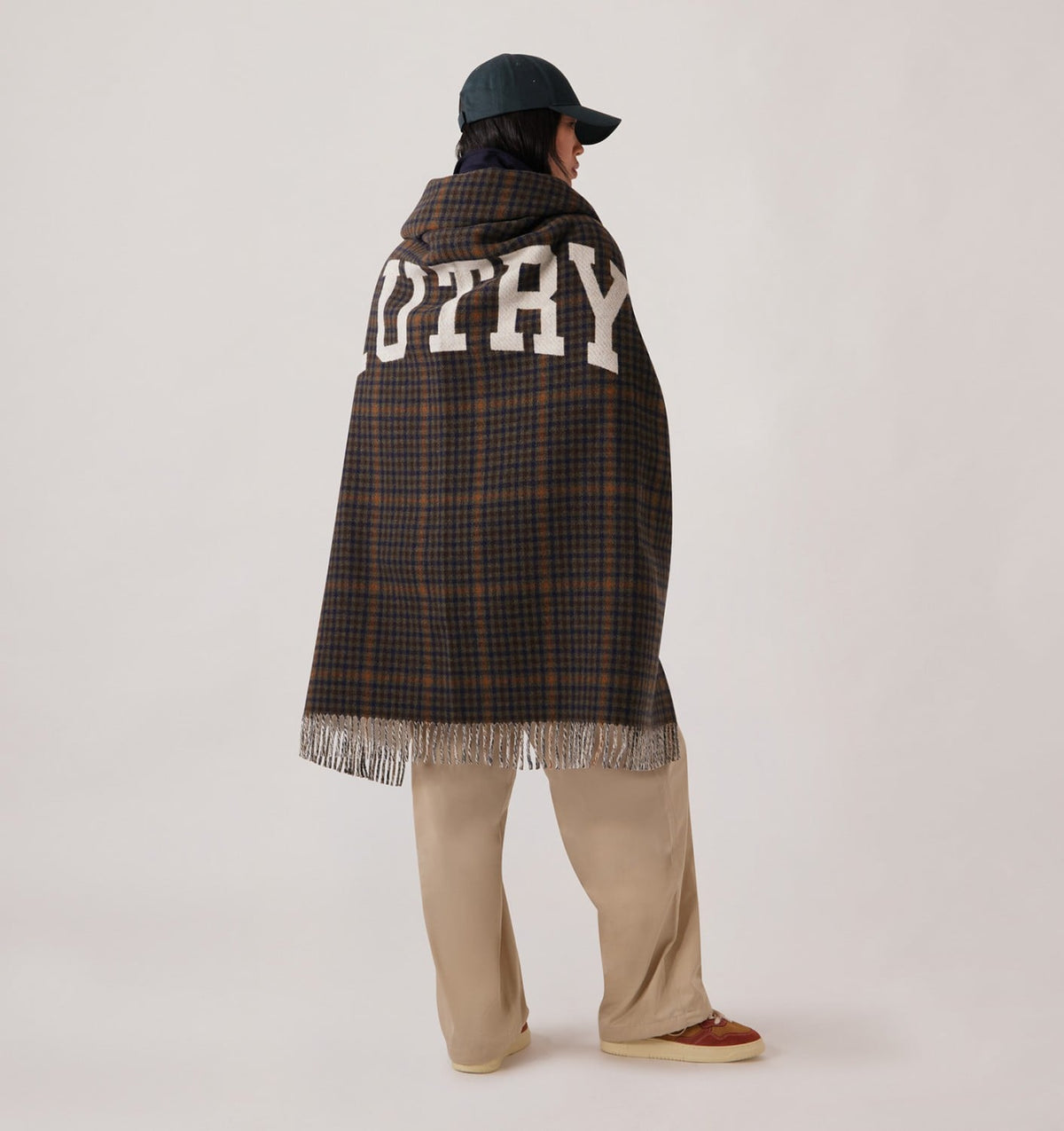 AUTRY Woman|Man CHECKED BLANKET WITH MAXI LOGO UNISEX