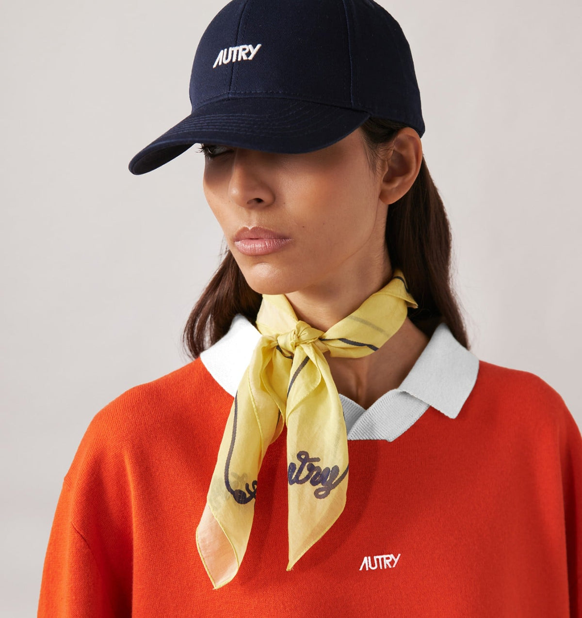 AUTRY Woman|Man FOULARD SCARF IN COTTON AND SILK UNISEX