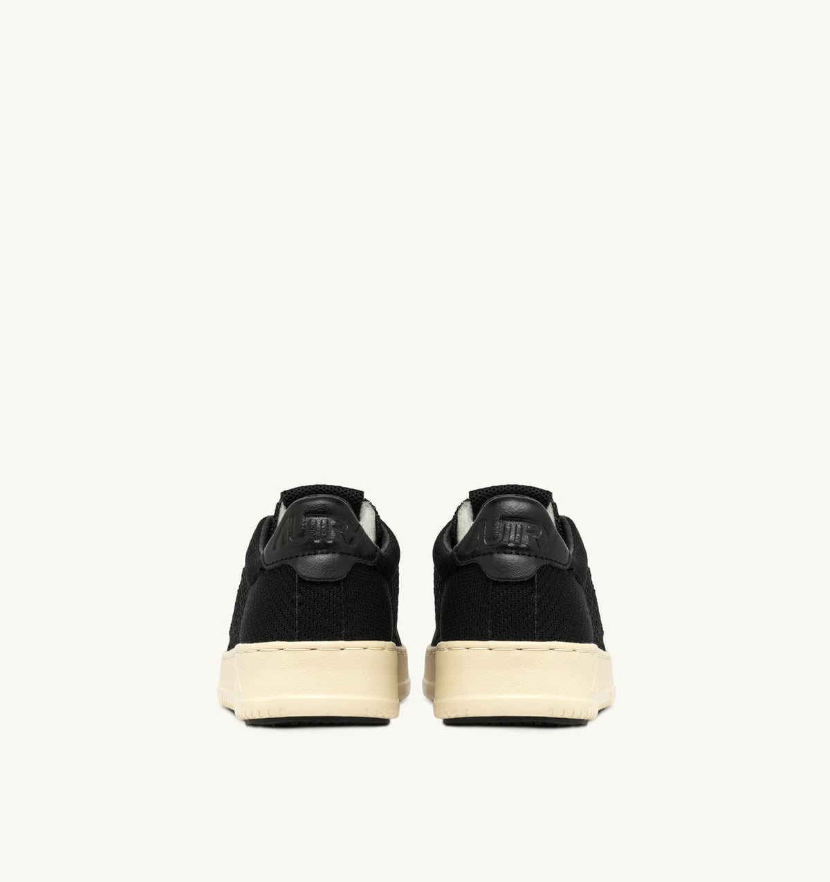 AUTRY Man EASEKNIT MEDALIST LOW SNEAKERS IN BLACK COLOR KNIT