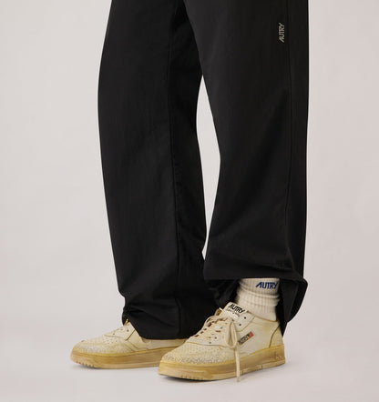 AUTRY Man MEDALIST LOW SUPER VINTAGE SNEAKERS IN WHITE AND YELLOW LEATHER