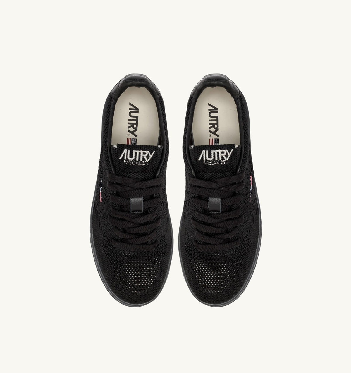 AUTRY Man MEDALIST EASEKNIT LOW SNEAKERS IN BLACK KNIT