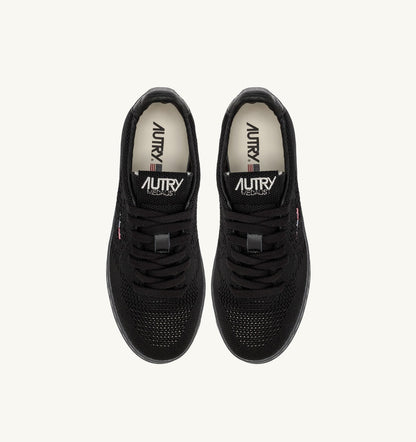 AUTRY Man MEDALIST EASEKNIT LOW SNEAKERS IN BLACK KNIT