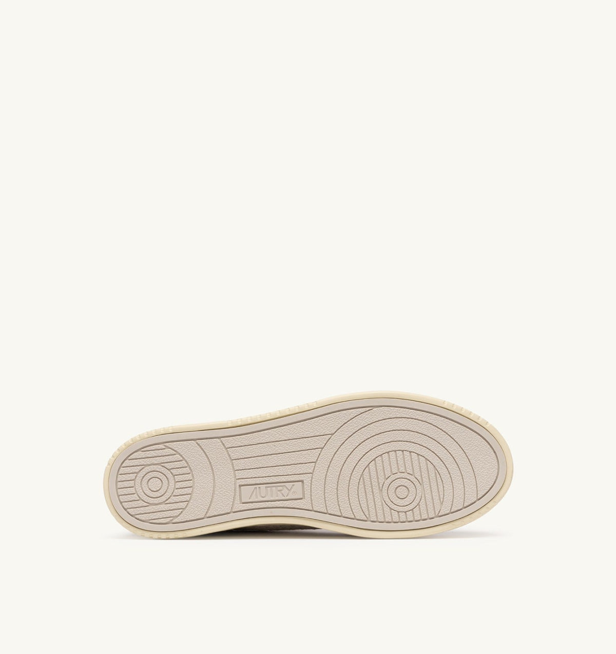 AUTRY Man MEDALIST EASEKNIT LOW SNEAKERS IN IVORY WHITE AND PELICAN KNIT
