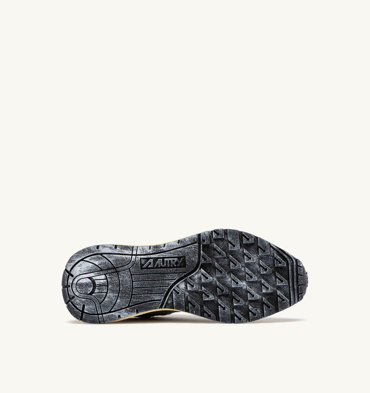 AUTRY Man REELWIND LOW SNEAKERS IN FOAM SUGAR AND COVERT GREEN NYLON AND SUEDE