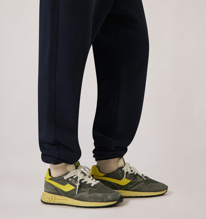 AUTRY Man REELWIND LOW SNEAKERS IN DEEP GREEN SUGAR AND QUINCE NYLON AND SUEDE