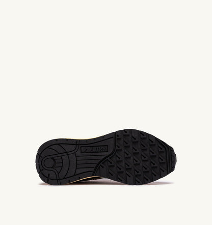 AUTRY Man REELWIND LOW SNEAKERS IN MOCHA AND BLACK NYLON AND SUEDE