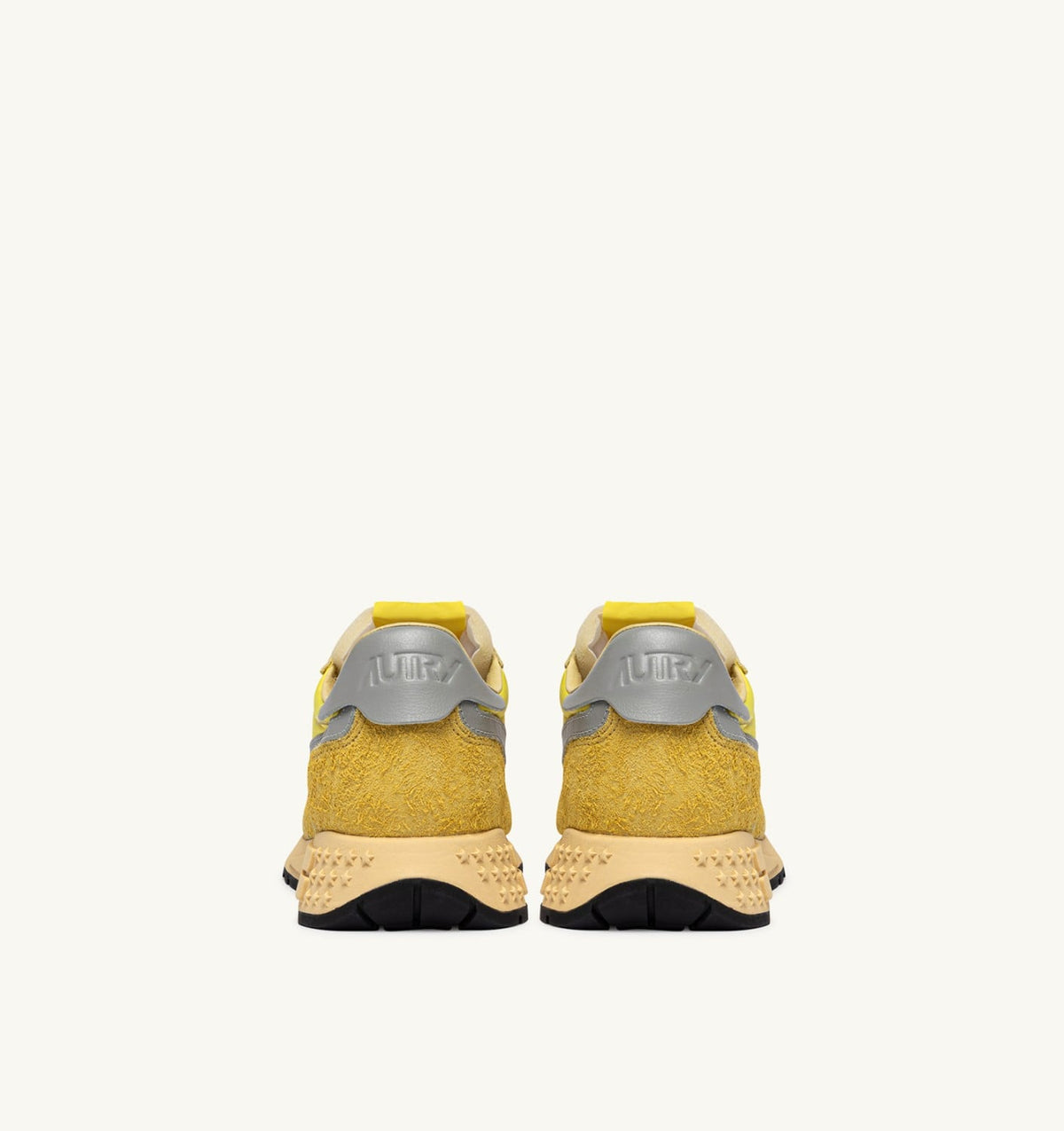 AUTRY Man REELWIND LOW SNEAKERS IN POPCORN AND VAPOR NYLON AND SUEDE