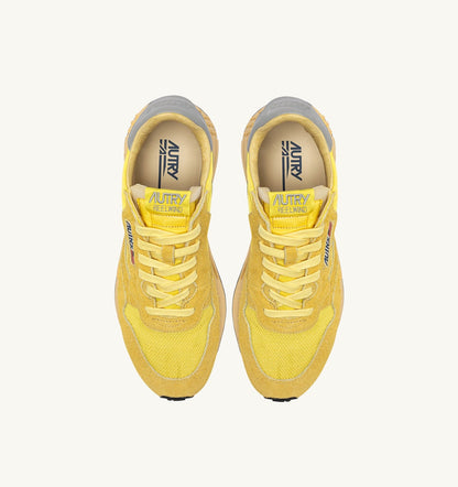 AUTRY Man REELWIND LOW SNEAKERS IN POPCORN AND VAPOR NYLON AND SUEDE