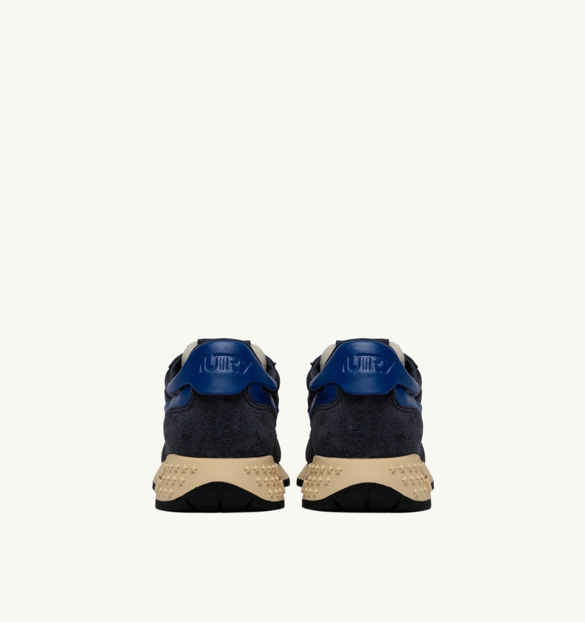AUTRY Man REELWIND LOW SNEAKERS IN SPACE BLUE AND LAPIS BLUE NYLON AND SUEDE