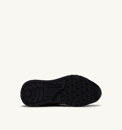 AUTRY Man REELWIND LOW SNEAKERS IN DARK BARK PEBBLE AND PHANTOM SUEDE AND NYLON