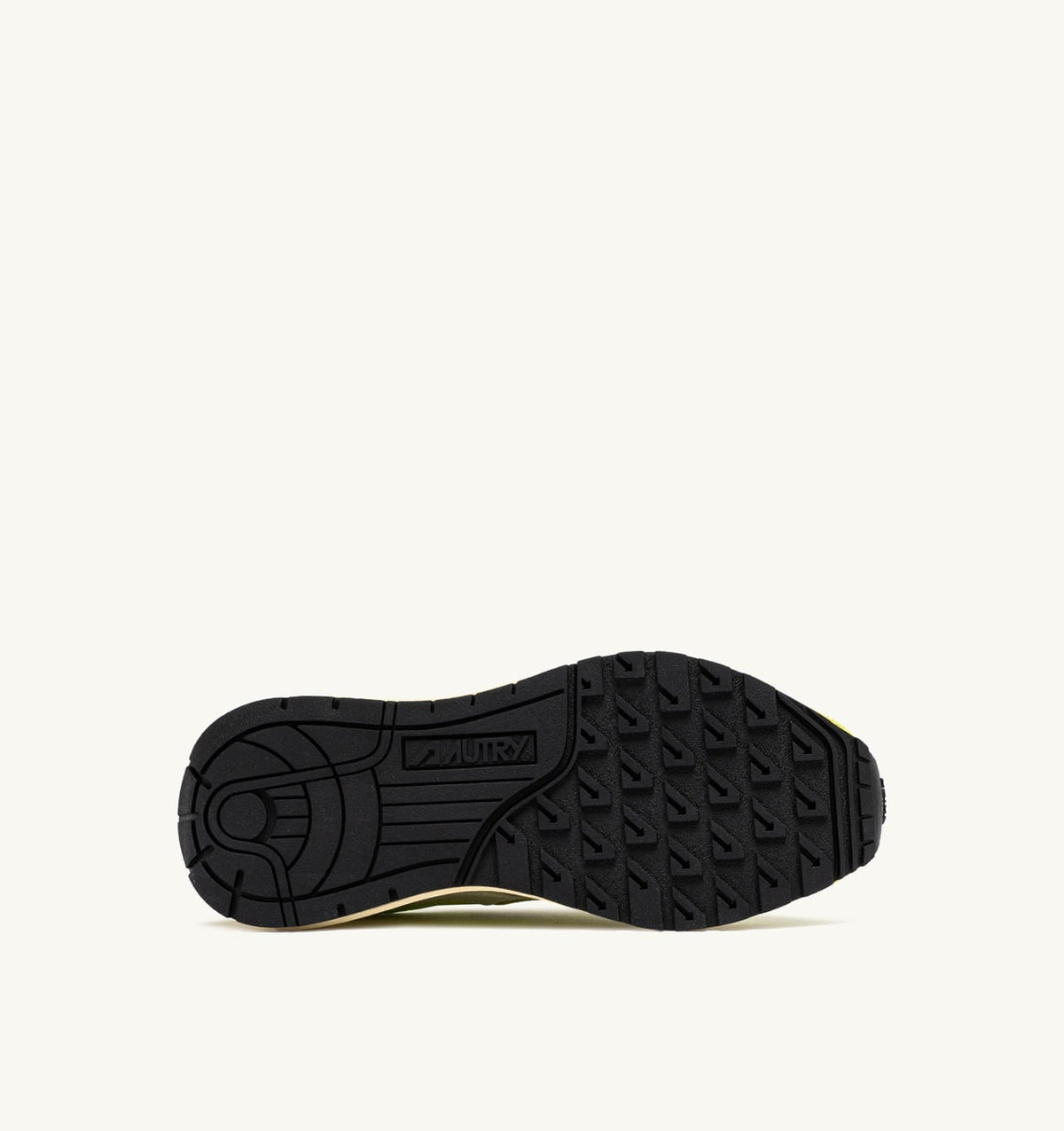 AUTRY Man REELWIND LOW SNEAKERS IN WHITE AND EVENING PRIMROSE NYLON AND SUEDE