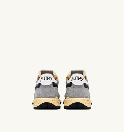 AUTRY Man REELWIND LOW SNEAKERS IN SAND SUEDE AND REFLECTIVE NYLON