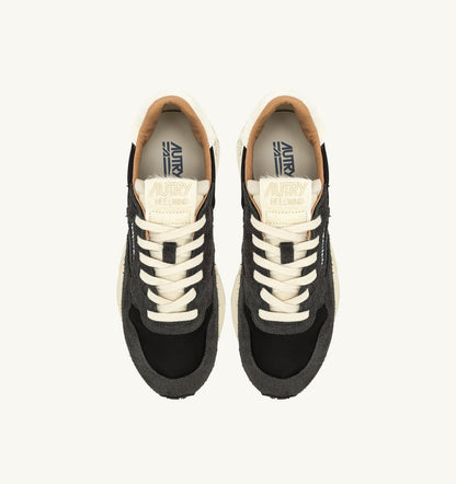 AUTRY Man REELWIND LOW SNEAKERS IN NYLON AND SUEDE COLOR PEAT AND NUT