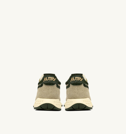 AUTRY Man REELWIND LOW SNEAKERS IN NYLON AND SUEDE COLOR SPONGE AND GREEN