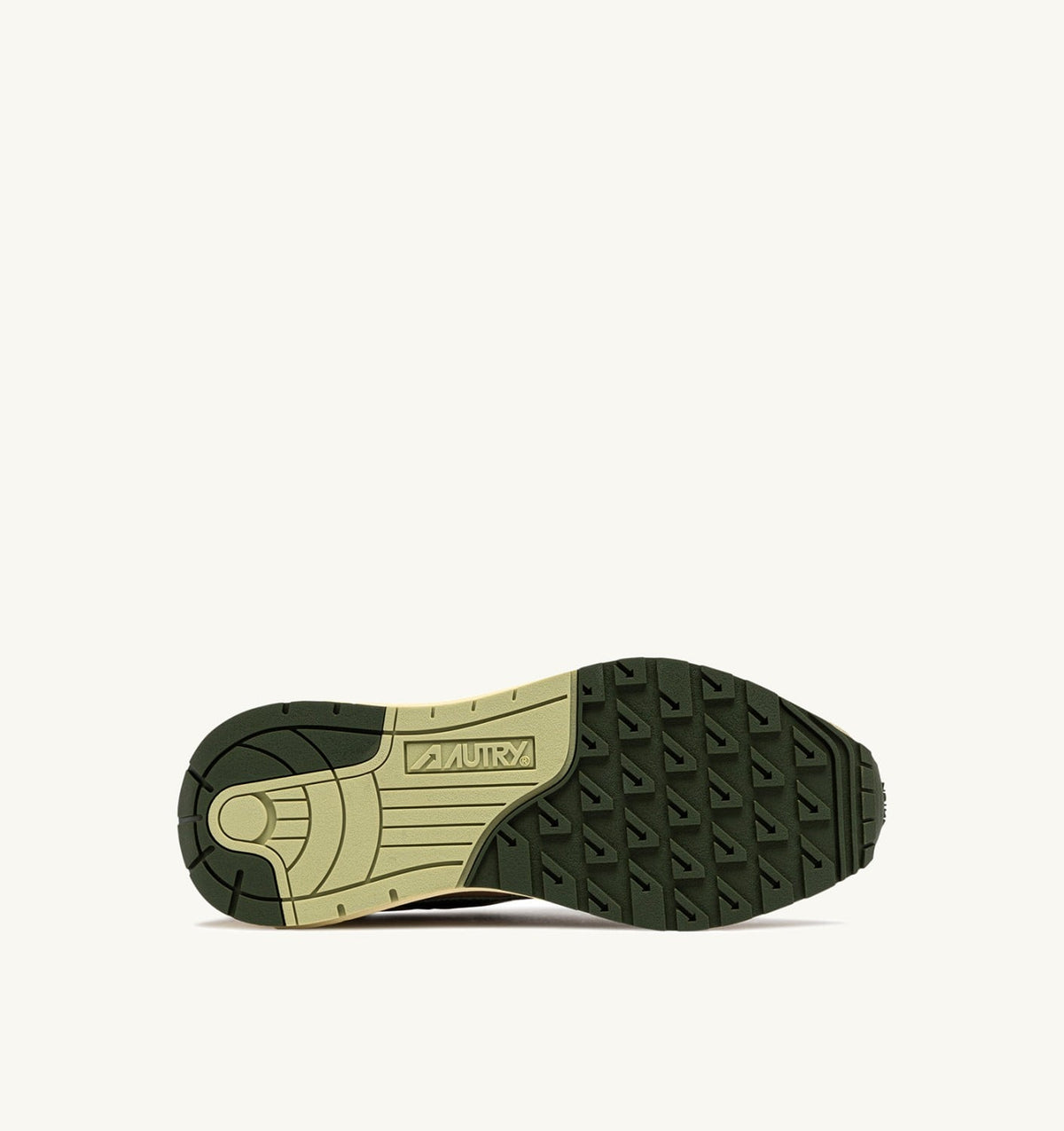 AUTRY Man REELWIND LOW SNEAKERS IN NYLON AND SUEDE COLOR SPONGE AND GREEN