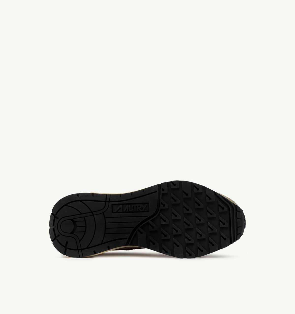 AUTRY Man REELWIND LOW SNEAKERS IN ECRU AND CATHAY SPICE SUEDE AND NYLON
