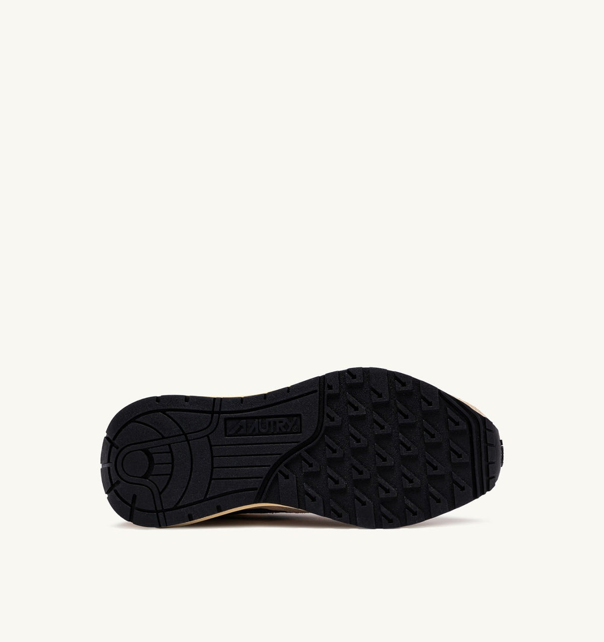AUTRY Man REELWIND LOW SNEAKERS IN NYLON SUEDE AND LEATHER COLOR ECRU AND ENSIGN BLUE