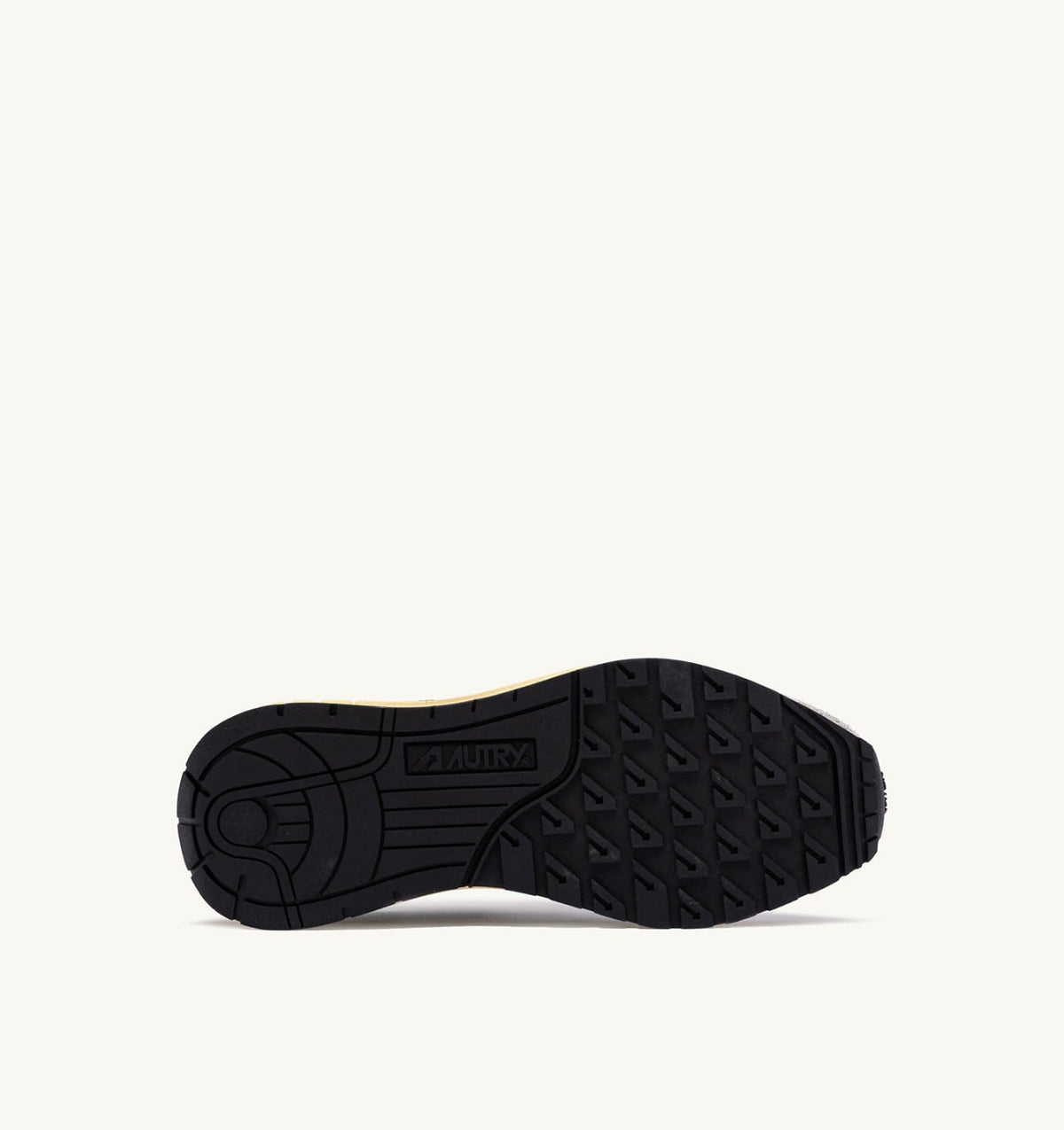 AUTRY Man REELWIND LOW SNEAKERS IN ECRU AND RED NYLON AND SUEDE
