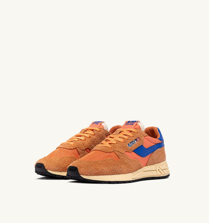 AUTRY Man REELWIND LOW SNEAKERS IN CANOVA AND STRONG BLUE NYLON AND SUEDE